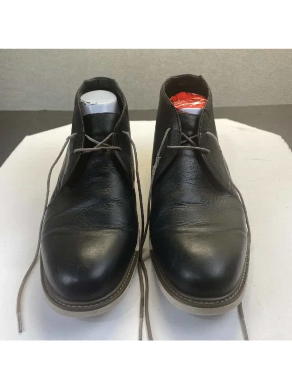 Cole Haan C20682 G15 Men's Chukka Boots Waterproof Black Leather Shoes Size 11M